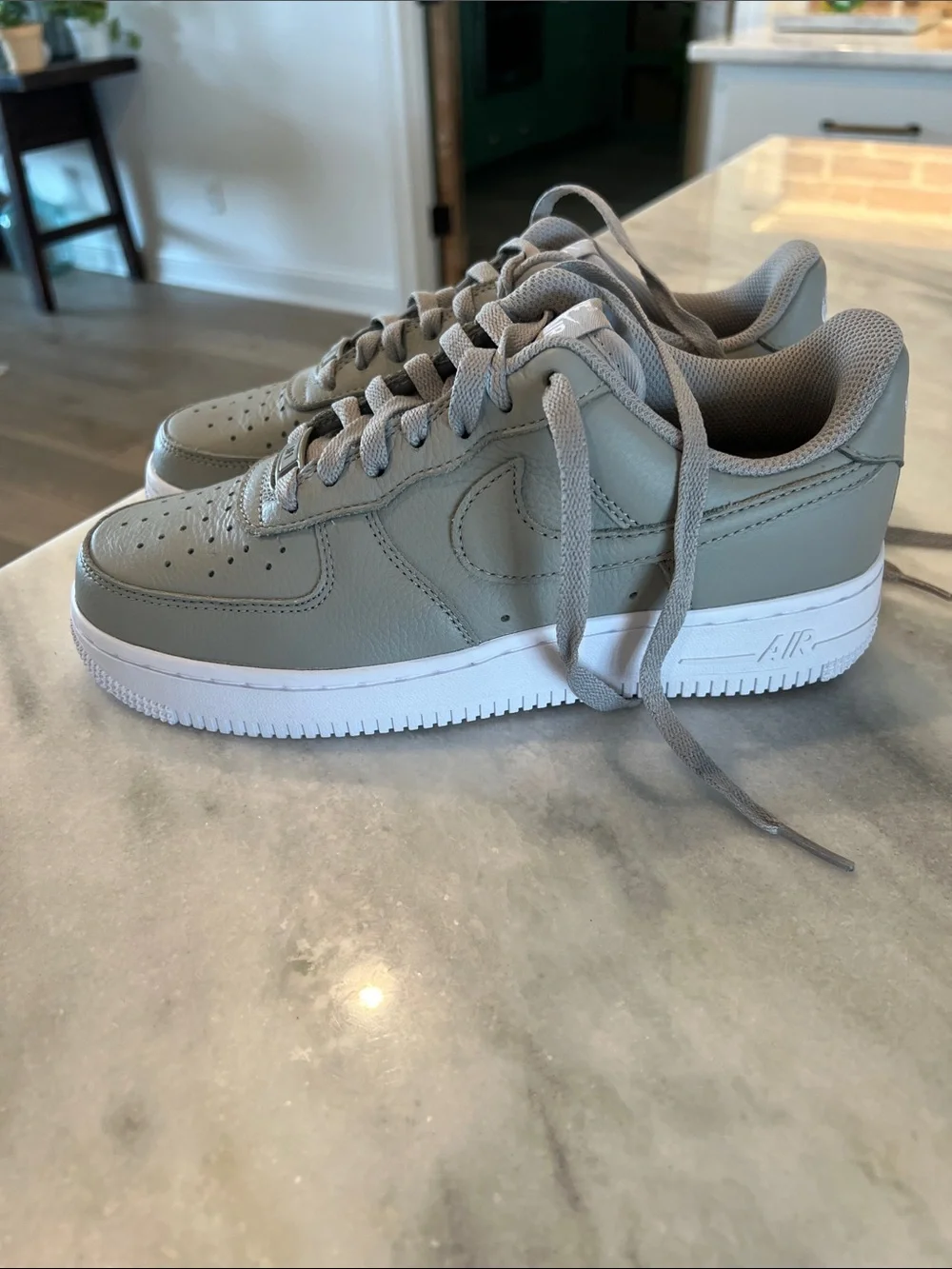 Women’s Nike Air Force 1  in Grey with White Sole